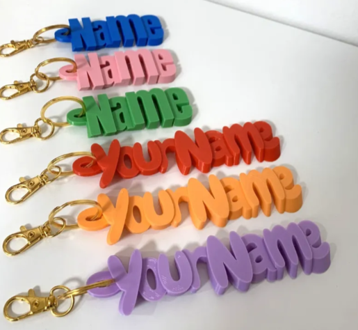 Custom Name Keychain